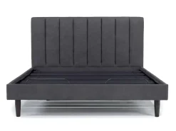 Mor Furniture Gavin Upholstered Adjustable Foundation Bed In Charcoal, Full