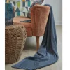 Mor Furniture Gayelery Throw Blanket In Blue