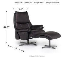 Mor Furniture Geneva Chair & Ottoman In
