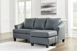 Mor Furniture Genoa Sofa Chaise In Coconut Leather