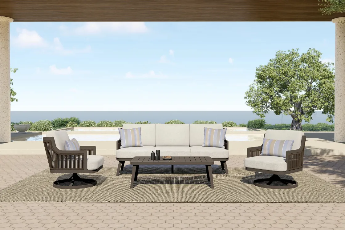 Mor Furniture Genova Outdoor Coffee Table In Brown