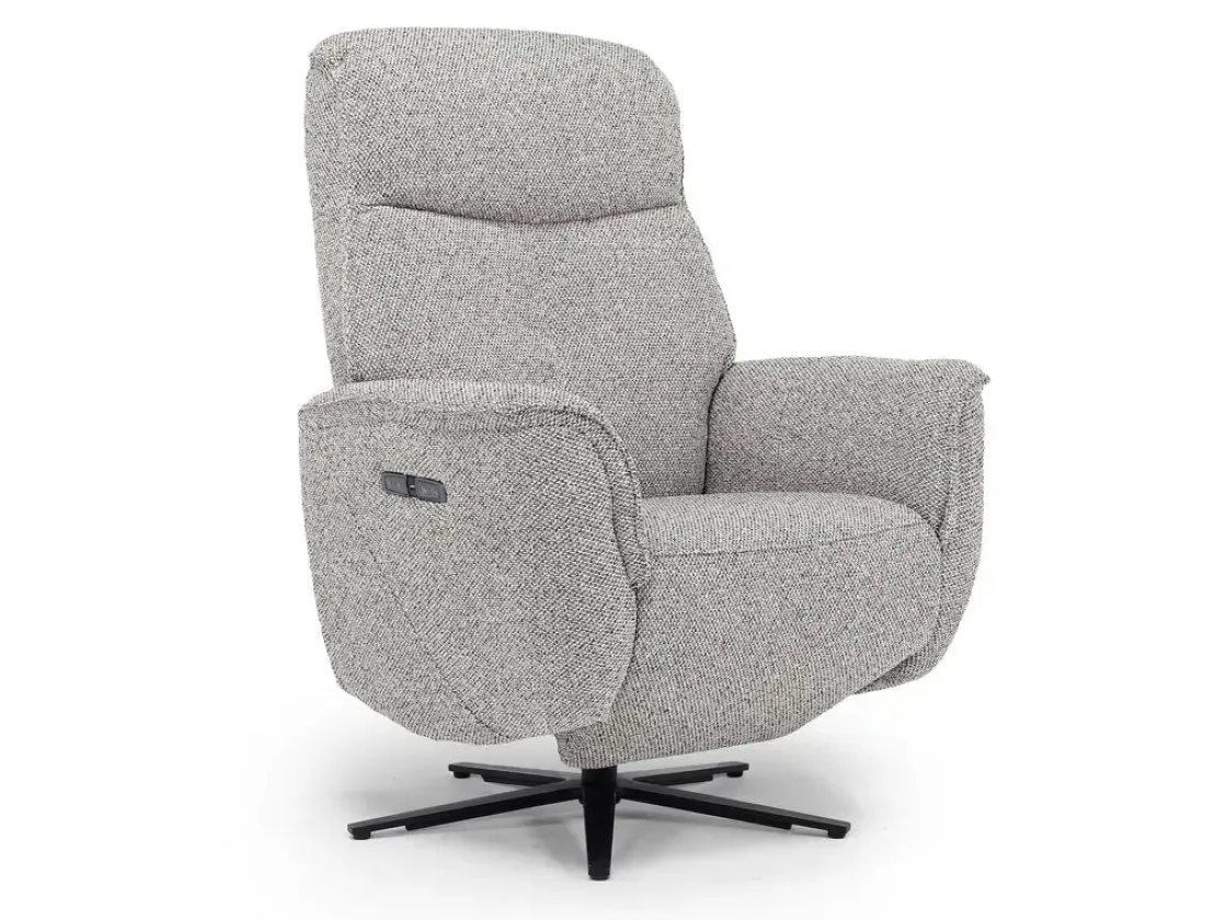 Mor Furniture Gentry Power Swivel Recliner In Gellar Birch