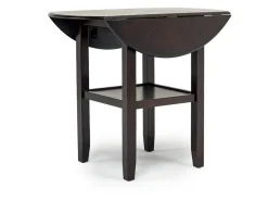 Mor Furniture Gia Counter Height Extendable Round Dining Table & 2 Stools In Gray