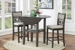 Mor Furniture Gia Counter Height Stool In Gray, Set Of 2