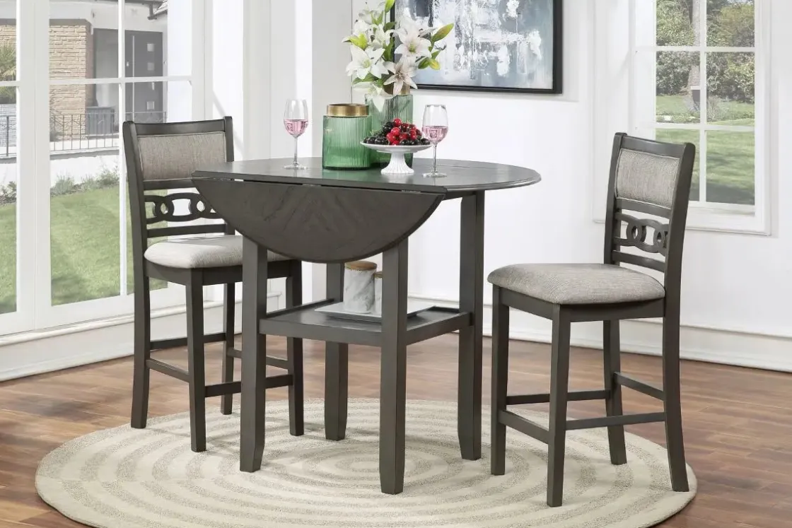 Mor Furniture Gia Counter Height Stool In Gray, Set Of 2