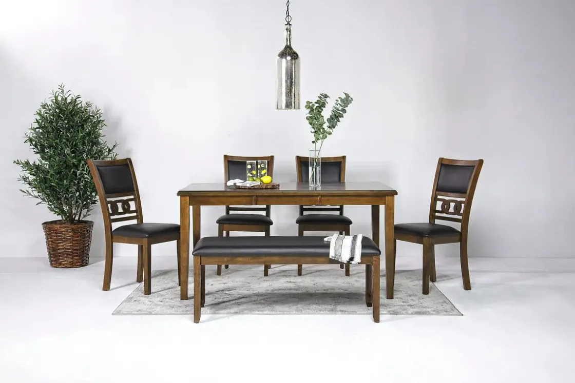 Mor Furniture Gia Dining Bench In Dark Brown