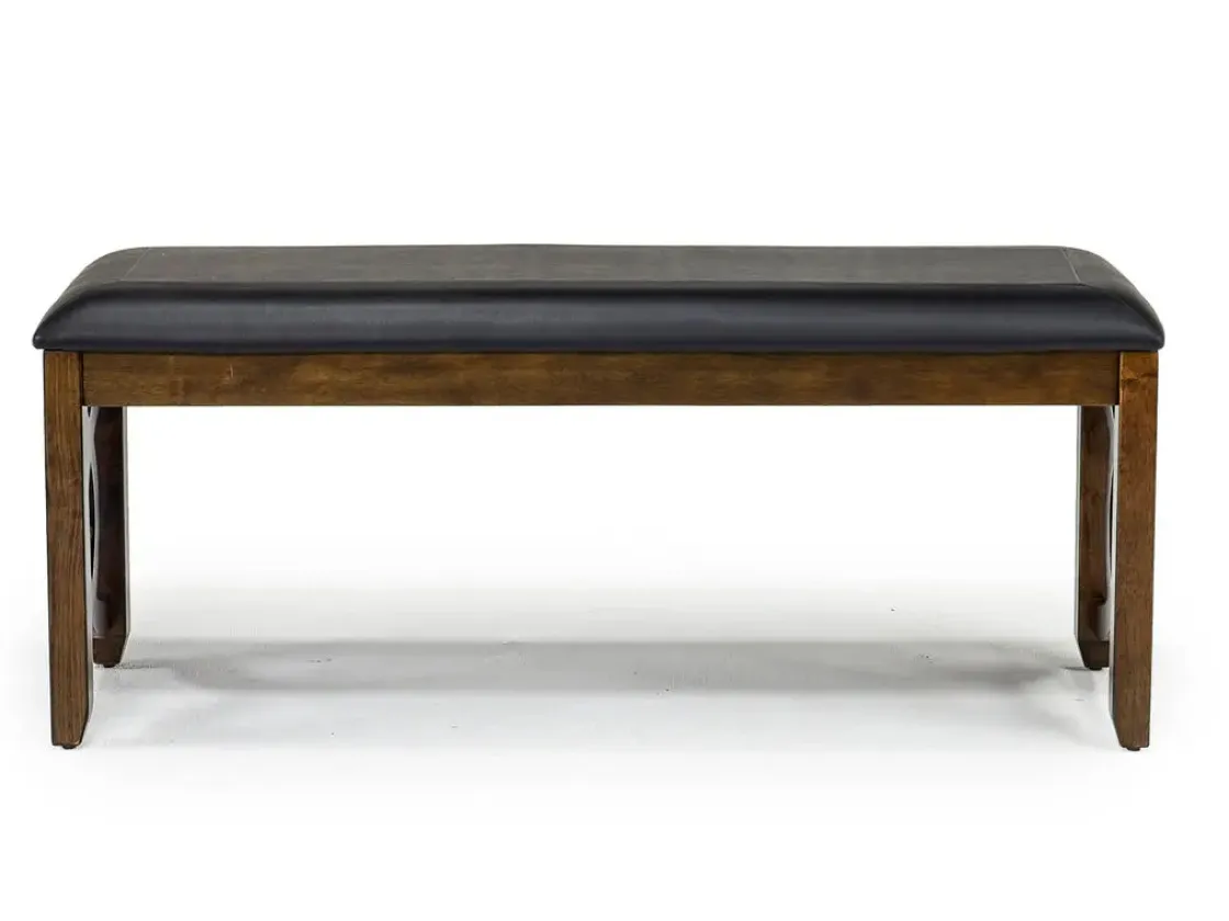 Mor Furniture Gia Dining Bench In Dark Brown