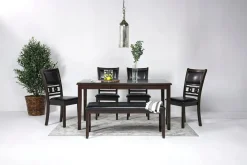 Mor Furniture Gia Dining Table, 4 Chairs & Bench In Light Brown