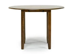 Mor Furniture Gia Extendable Round Dining Table & 2 Chairs In Dark Brown