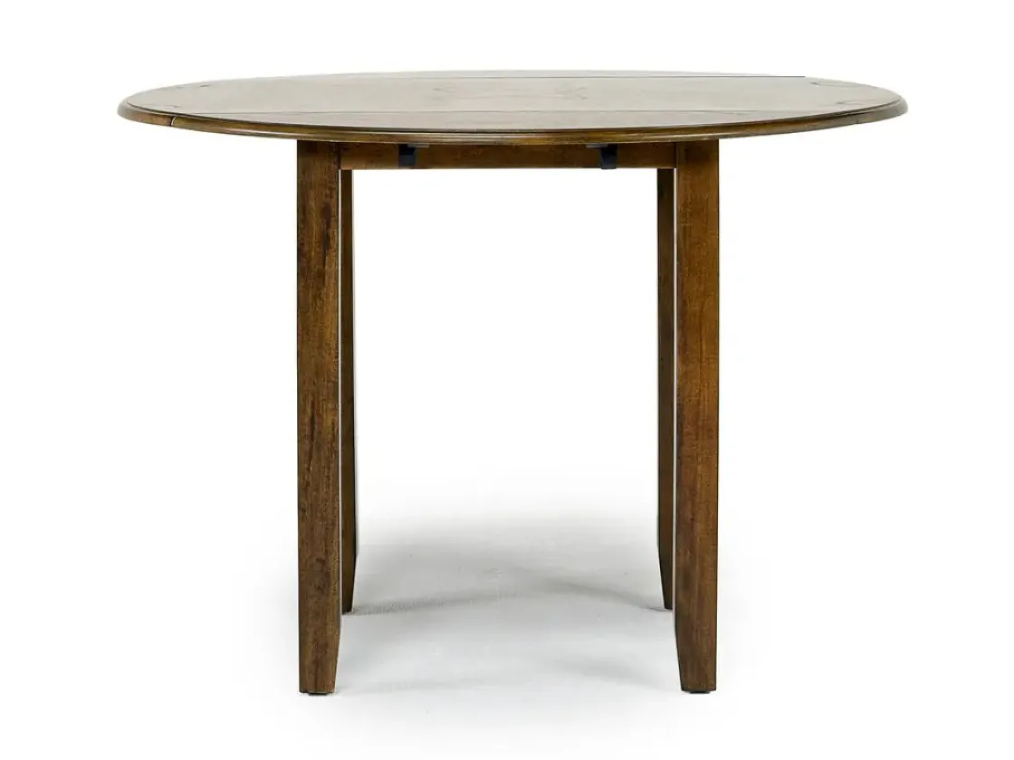 Mor Furniture Gia Extendable Round Dining Table & 2 Chairs In Dark Brown