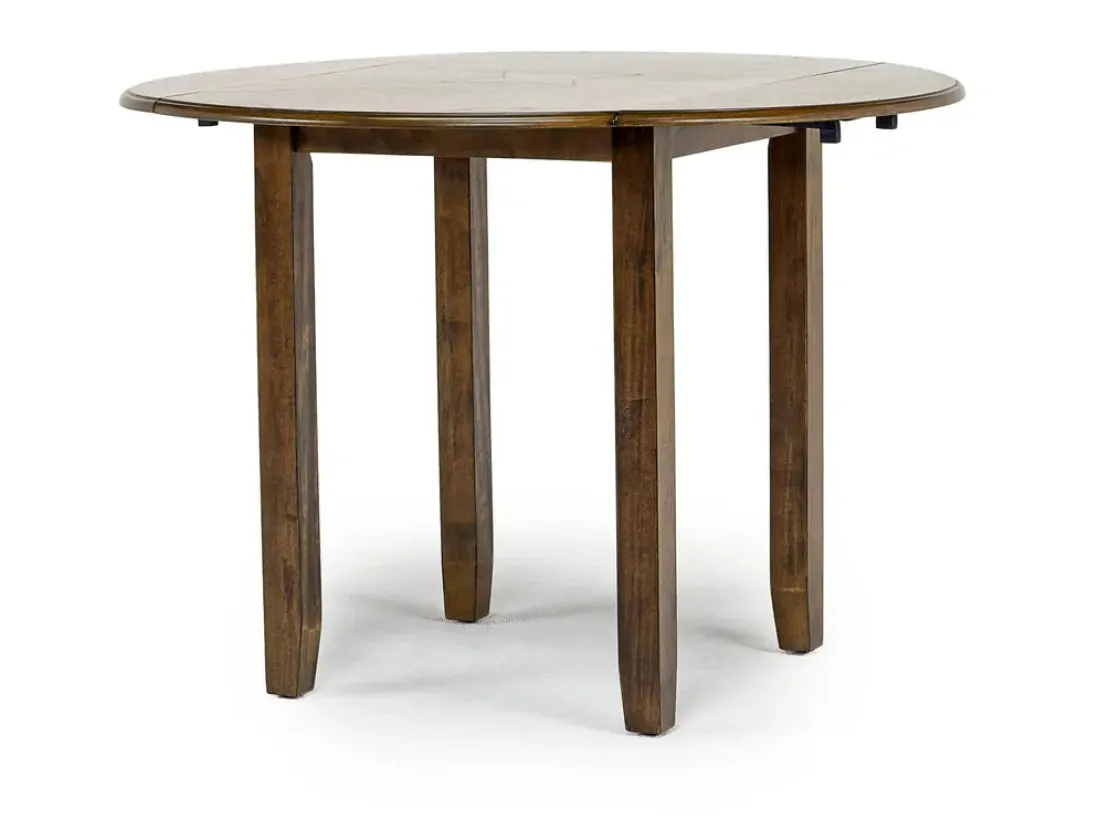 Mor Furniture Gia Extendable Round Dining Table & 2 Chairs In Dark Brown