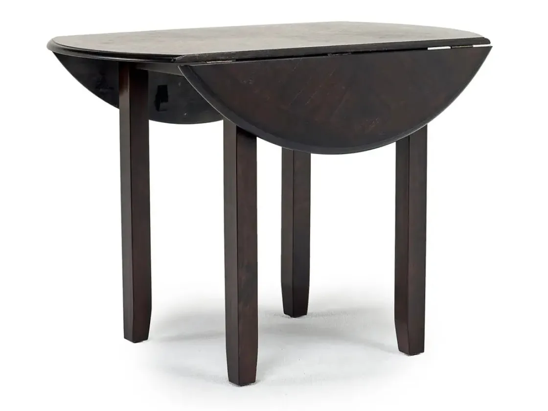Mor Furniture Gia Extendable Round Dining Table & 2 Chairs In Dark Brown