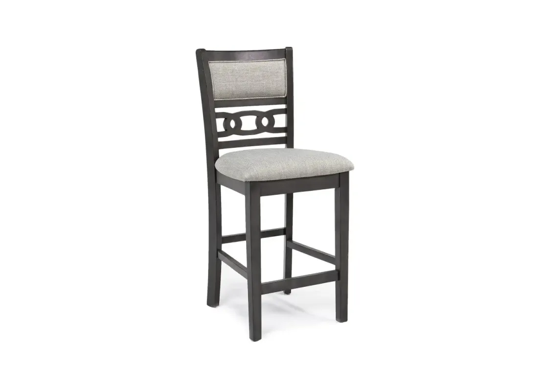 Mor Furniture Gia Round Counter Height Dining Table & 4 Stools In Gray