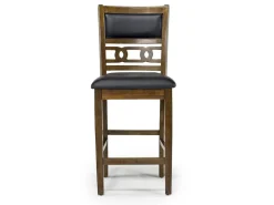 Mor Furniture Gia Round Counter Height Dining Table & 4 Stools In Gray