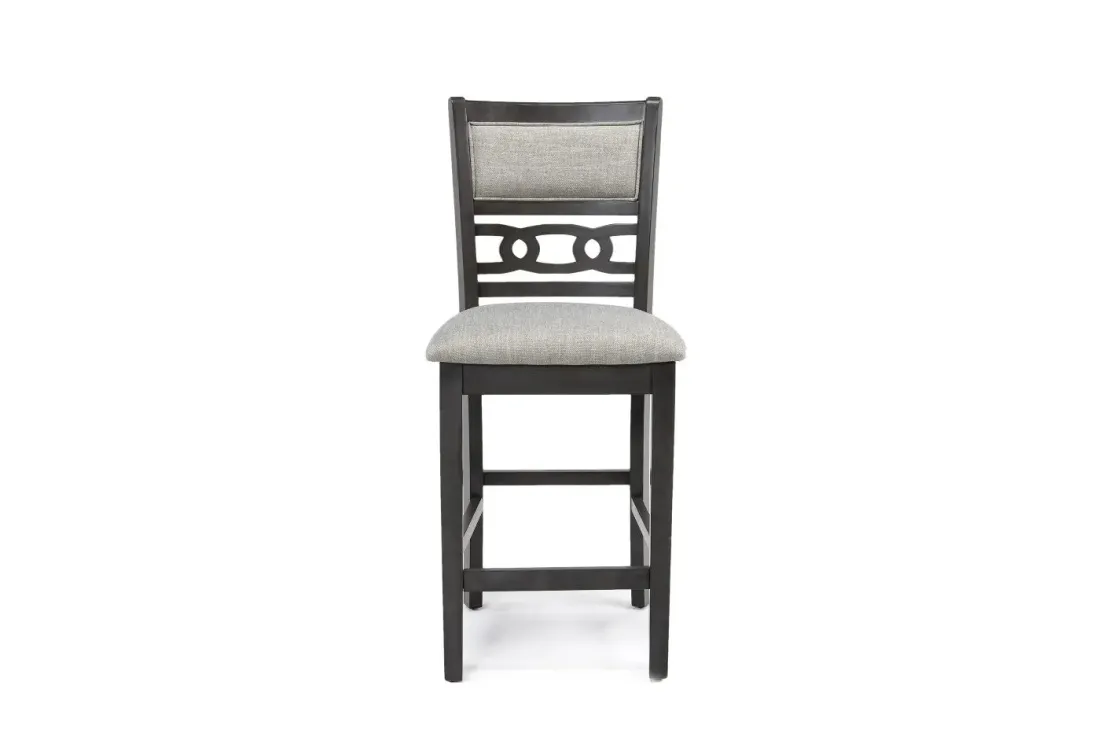 Mor Furniture Gia Round Counter Height Dining Table & 4 Stools In Gray