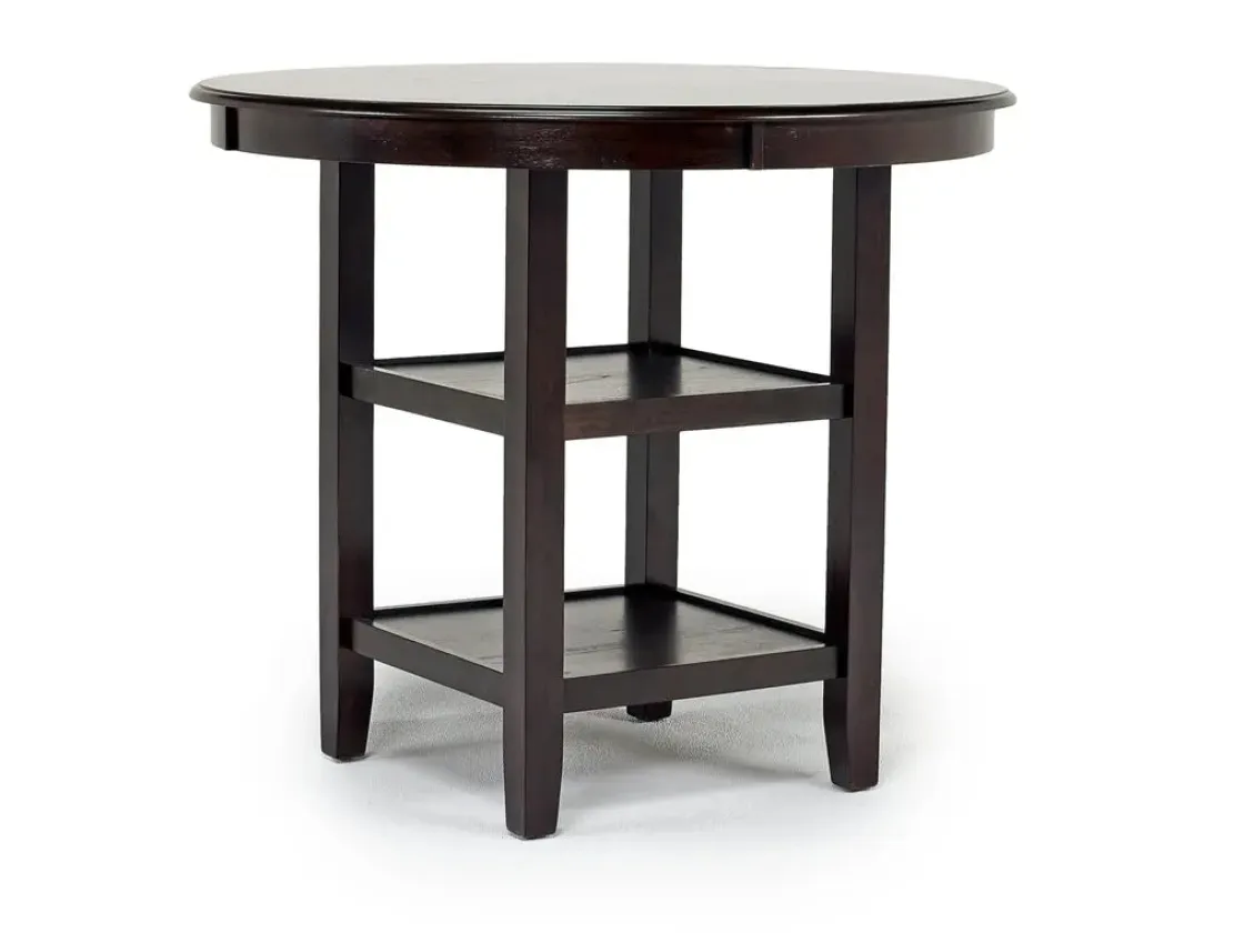 Mor Furniture Gia Round Counter Height Dining Table & 4 Stools In Gray