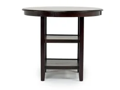 Mor Furniture Gia Round Counter Height Dining Table & 4 Stools In Gray