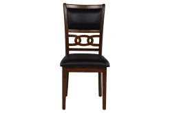 Mor Furniture Gia Round Dining Table & 4 Chairs In Dark Brown