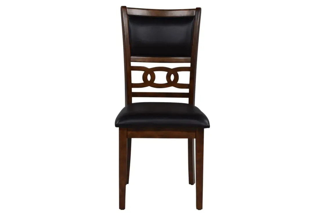Mor Furniture Gia Round Dining Table & 4 Chairs In Dark Brown