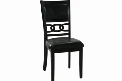 Mor Furniture Gia Round Dining Table & 4 Chairs In Dark Brown
