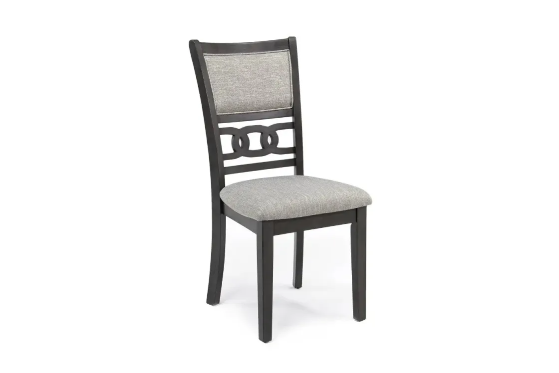 Mor Furniture Gia Round Dining Table & 4 Chairs In Dark Brown
