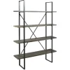 Mor Furniture Gilesgrove Tall Bookcase In Black & Gray