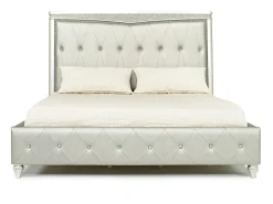 Mor Furniture Glendale Upholstered Bed In Platinum, Queen