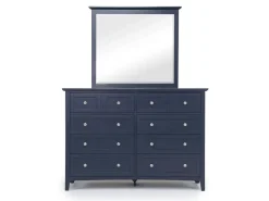 Mor Furniture Grace Panel Bed, Dresser, Mirror & Nightstand In Snowfall, Full