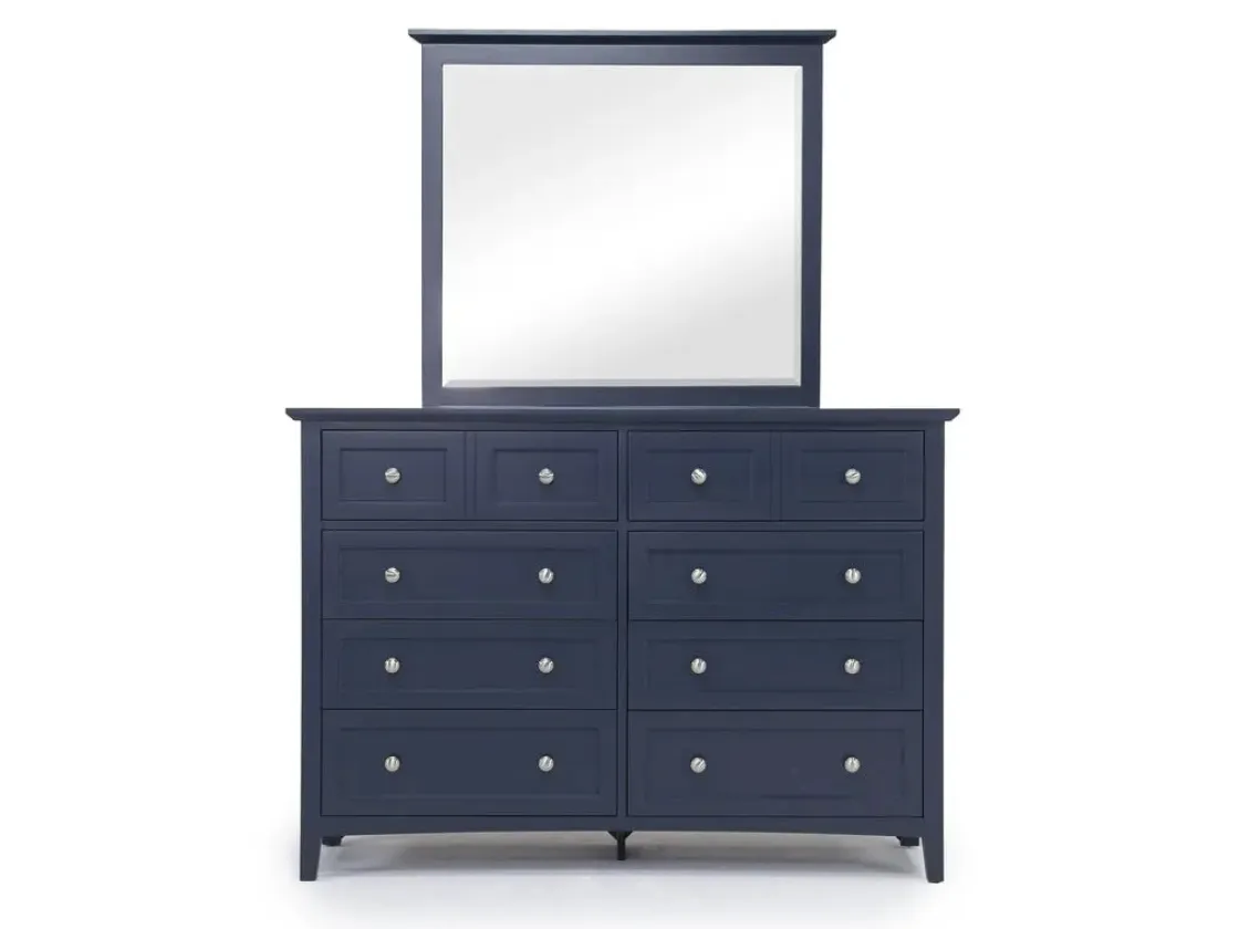 Mor Furniture Grace Panel Bed, Dresser, Mirror & Nightstand In Snowfall, Full