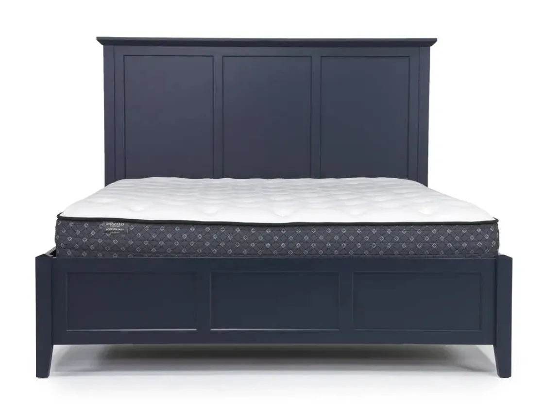 Mor Furniture Grace Panel Bed, Dresser, Mirror & Nightstand In Snowfall, Full