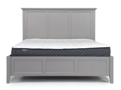 Mor Furniture Grace Panel Bed, Dresser, Mirror & Nightstand In Snowfall, Full