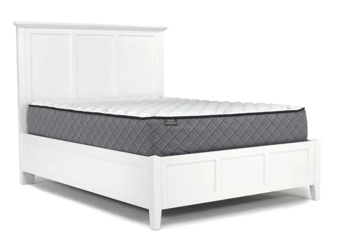 Mor Furniture Grace Panel Bed, Dresser, Mirror & Nightstand In Snowfall, Full
