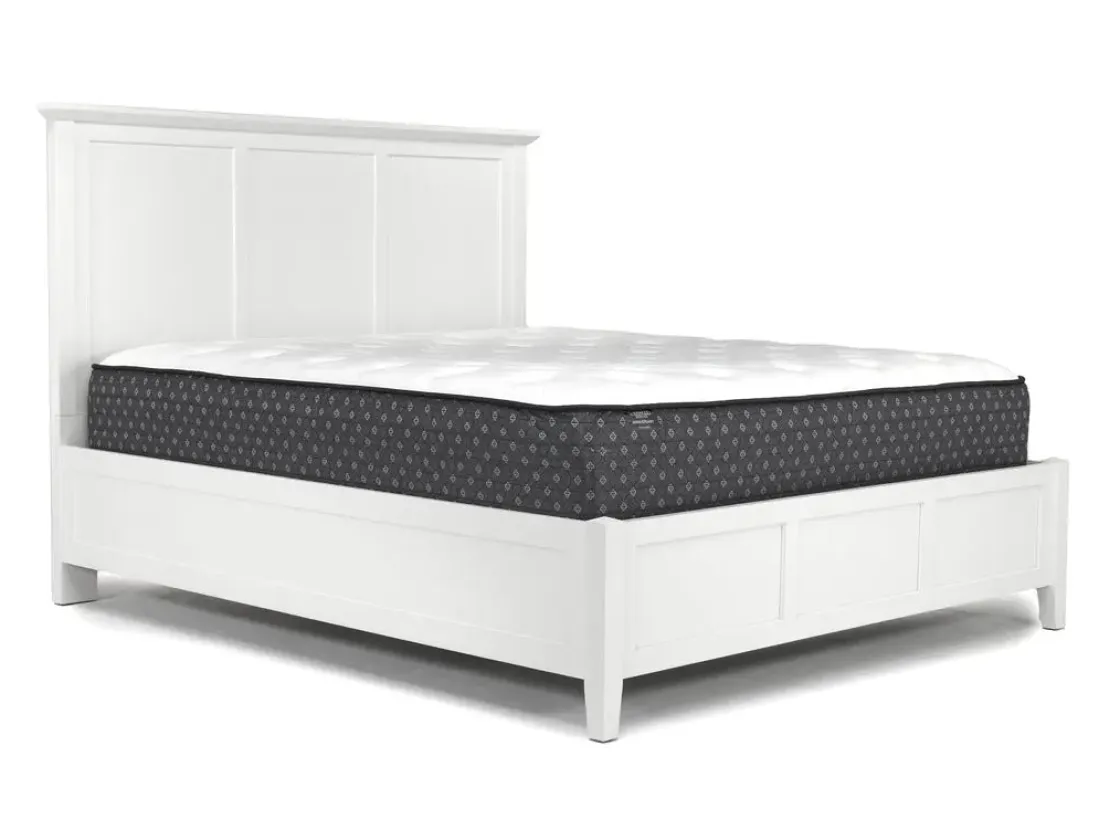 Mor Furniture Grace Panel Bed, Dresser, Mirror & Nightstand In Snowfall, Full