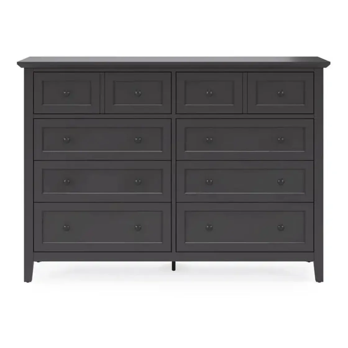 Mor Furniture Grace Panel Bed, Dresser, Mirror & Nightstand In Snowfall, Full