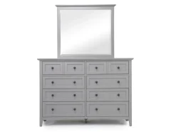 Mor Furniture Grace Panel Bed, Dresser, Mirror & Nightstand In Snowfall, Full