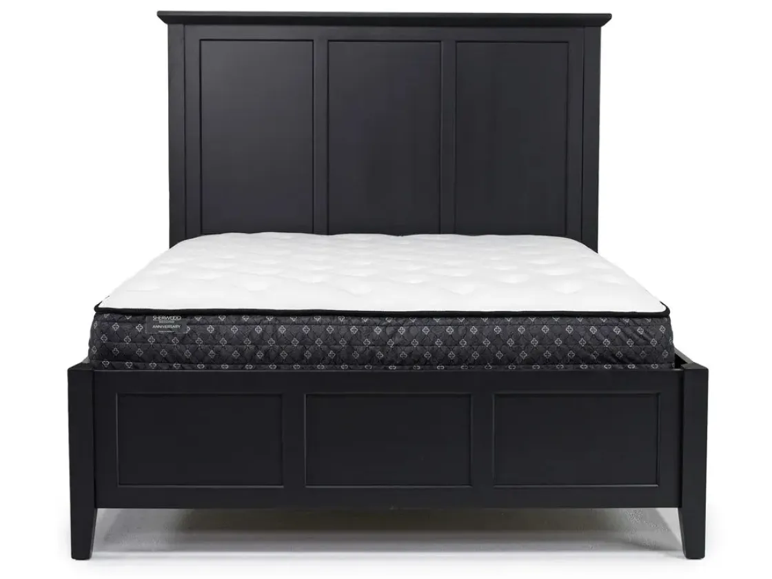 Mor Furniture Grace Panel Bed In Raven, Full