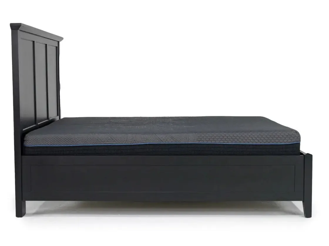 Mor Furniture Grace Panel Bed In Raven, Full