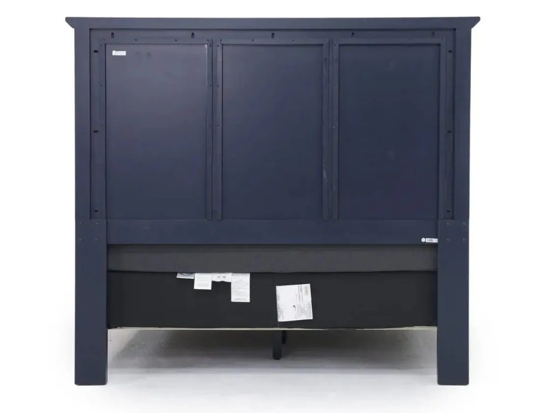 Mor Furniture Grace Panel Bed In Raven, Full
