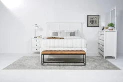 Mor Furniture Grace Panel Bed In Raven, Full