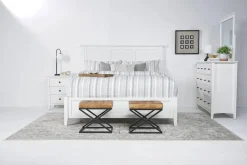 Mor Furniture Grace Panel Bed In Raven, Full