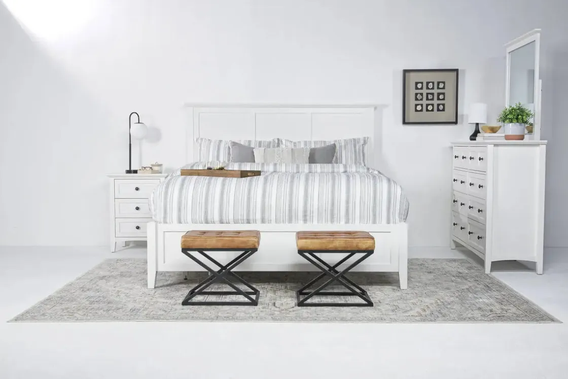 Mor Furniture Grace Panel Bed In Raven, Full
