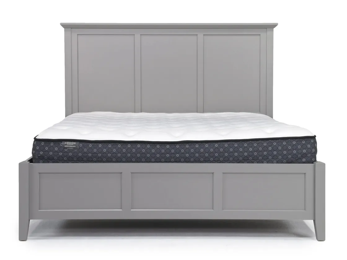 Mor Furniture Grace Panel Bed In Raven, Full