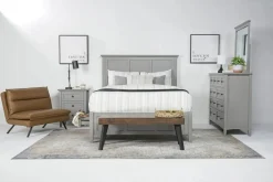 Mor Furniture Grace Storage Bed, Dresser, Mirror & Nightstand In Snowfall, Full