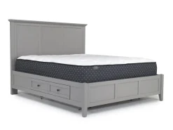 Mor Furniture Grace Storage Bed, Dresser, Mirror & Nightstand In Snowfall, Full