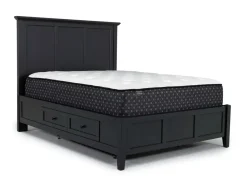 Mor Furniture Grace Storage Bed, Dresser, Mirror & Nightstand In Snowfall, Full