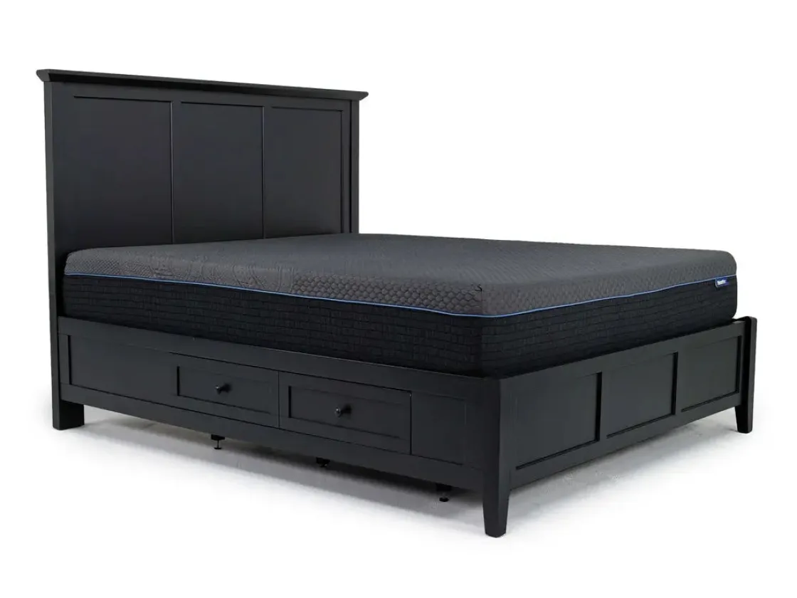 Mor Furniture Grace Storage Bed In Raven, Full