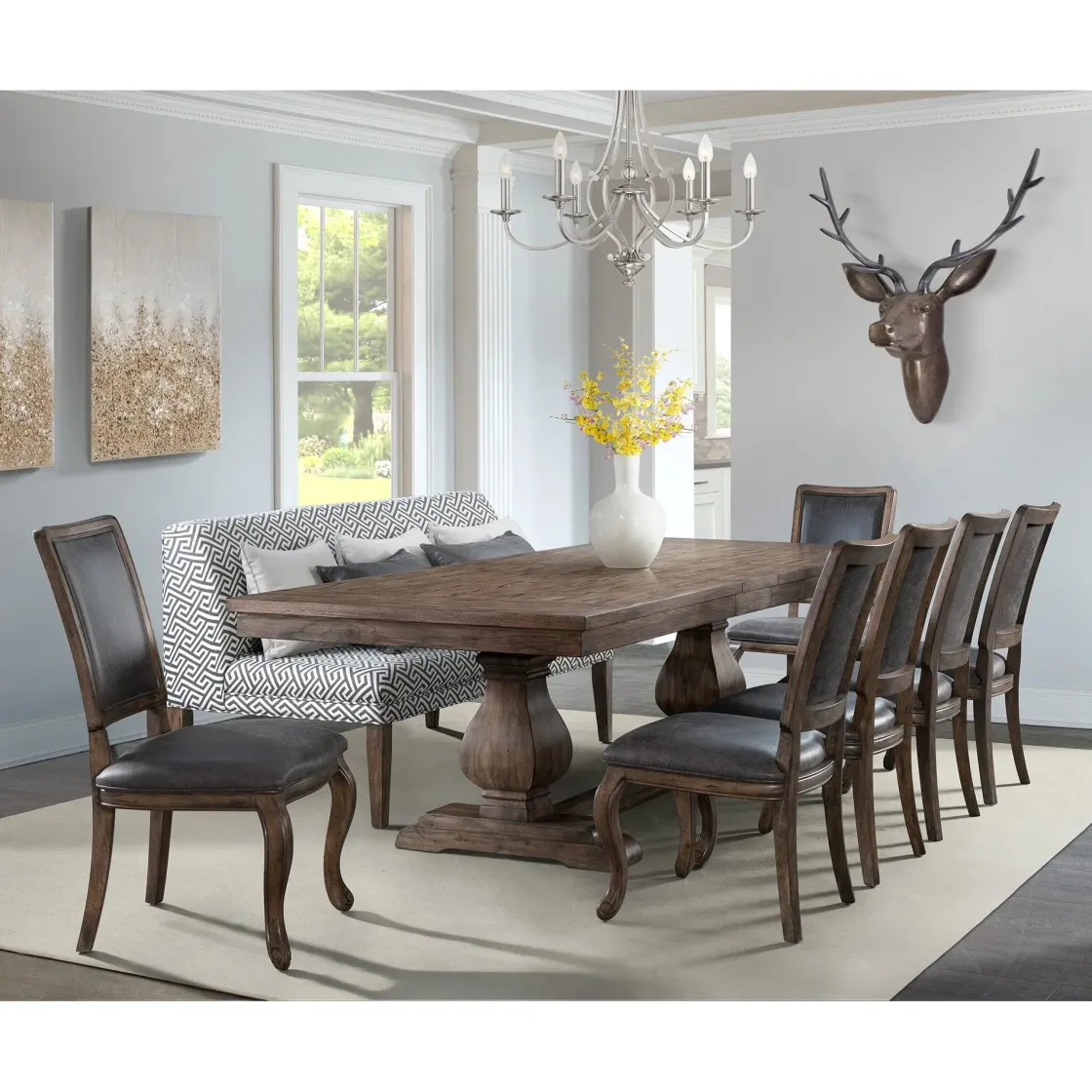 Mor Furniture Gramercy Dining Bench In Walnut