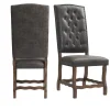 Mor Furniture Gramercy Tufted Tall Back Side Chair In Walnut, Set Of 2