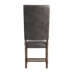 Mor Furniture Gramercy Tufted Tall Back Side Chair In Walnut, Set Of 2