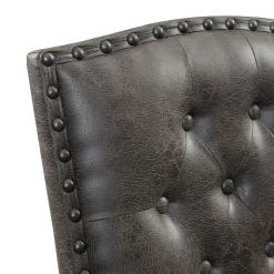 Mor Furniture Gramercy Tufted Tall Back Side Chair In Walnut, Set Of 2